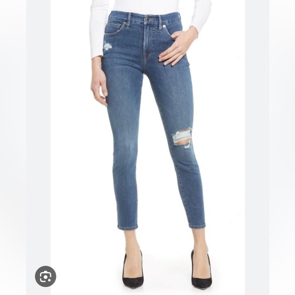 Good American Good Petite Fray Skinny jeans - Picture 1 of 6